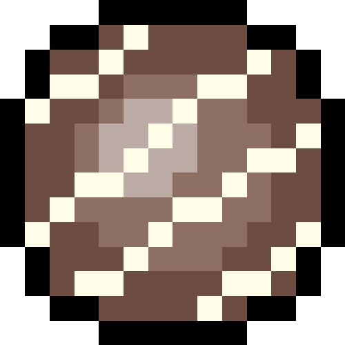 チョコ（ライン）【ブラウン/丸型】01