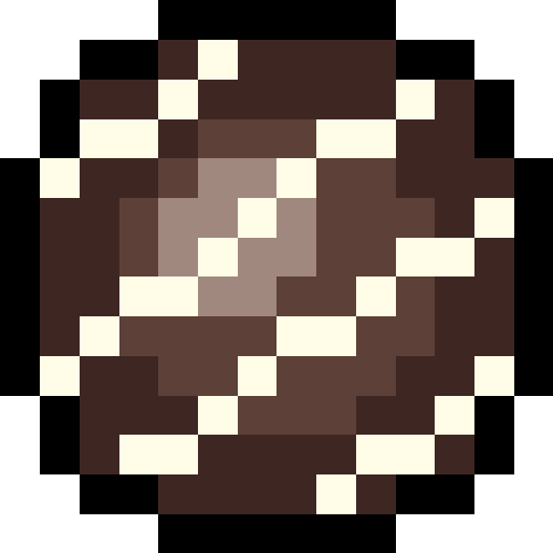 チョコ（ライン）【ブラウン/丸型】02