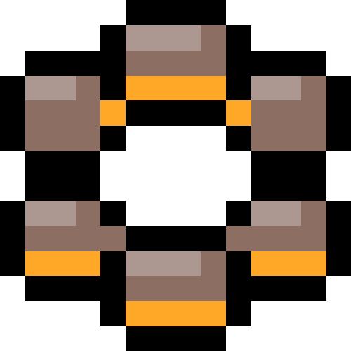 もちもちドーナツ（キャラメルチョコがけ）