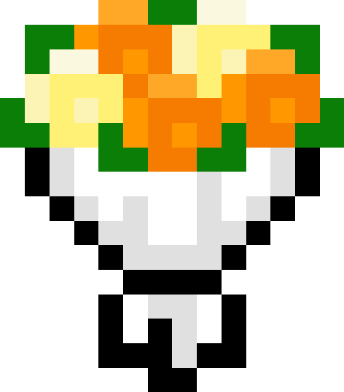 花束（バラ）【オレンジ/ホワイト】