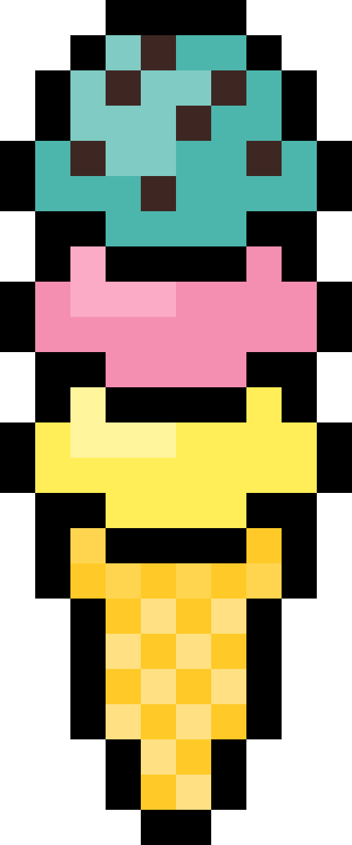 アイスクリーム（コーン/トリプル/バニラ/ストロベリー/チョコミント）