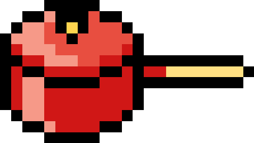 ホーロー鍋（片手/蓋あり）【レッド】