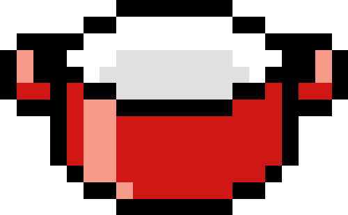 ホーロー鍋（両手）【レッド】