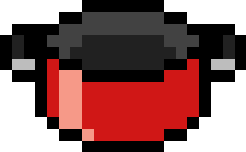 加工鍋（両手）【レッド】