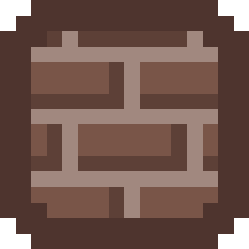 ブロック（レンガ）【ブラウン】