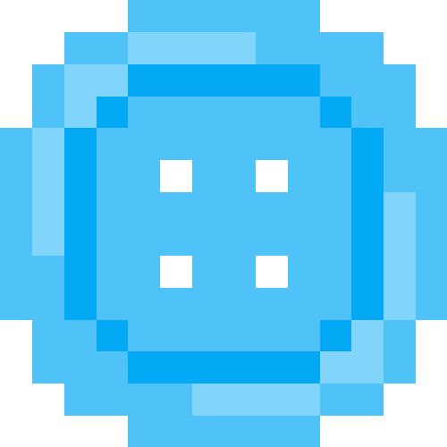 ボタン【ライトブルー】