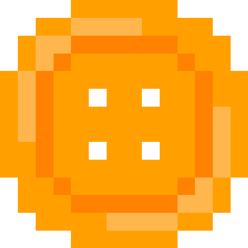 ボタン【オレンジ】