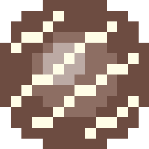 チョコ（ライン）【ブラウン/丸型】01