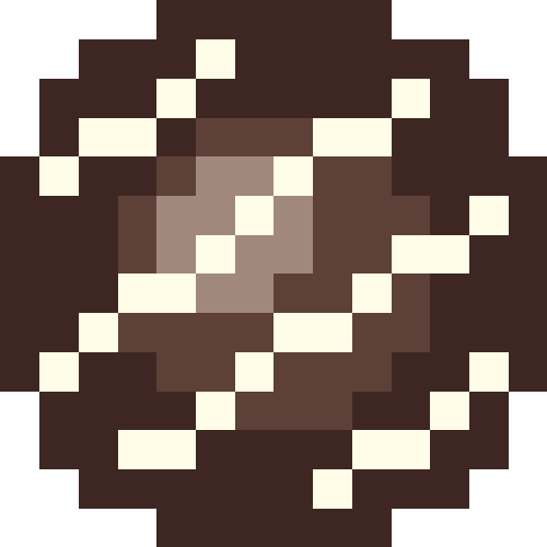 チョコ（ライン）【ブラウン/丸型】02