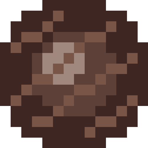 チョコ（ライン）【ブラウン/丸型】03