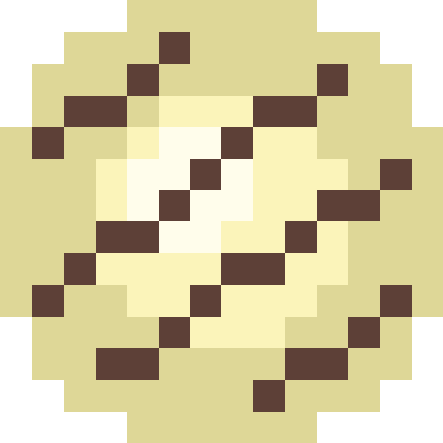 チョコ（ライン）【ホワイト/丸型】