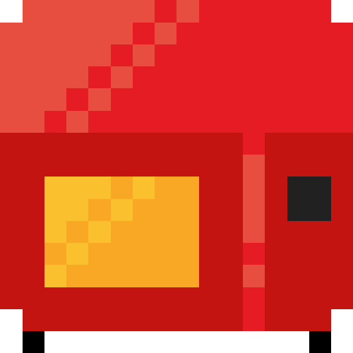 電子レンジ（ON）【レッド】