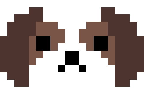 シーズー01（ホワイト＆ゴールド/レッド）