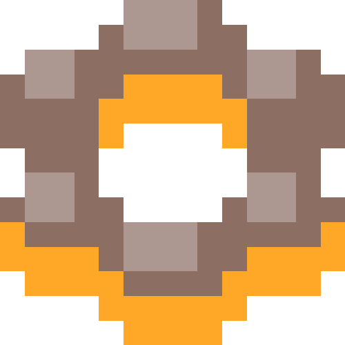 もちもちドーナツ（キャラメルチョコがけ）