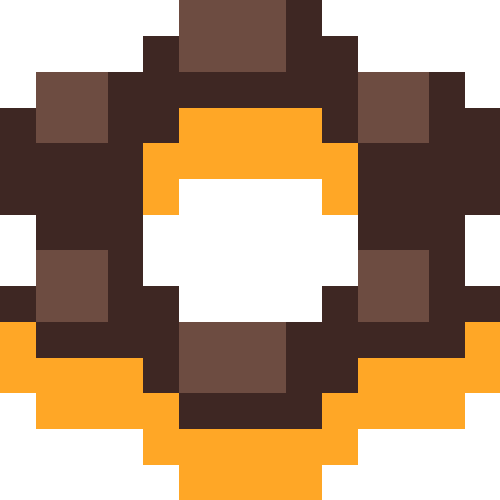 もちもちドーナツ（チョコがけ）