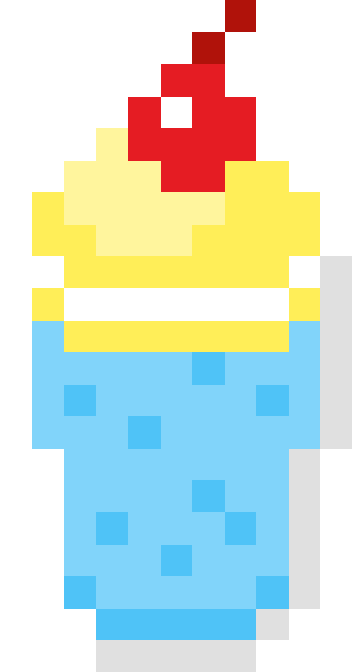 ソーダフロート（チェリーあり）