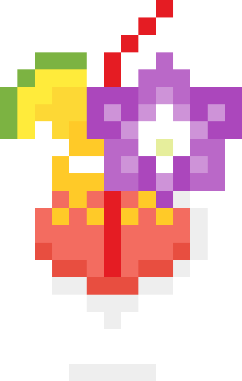 トロピカルジュース（デンファレ/ストローあり）【レッド】