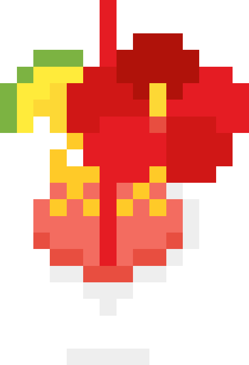 トロピカルジュース（ハイビスカス/ストローあり）【レッド】