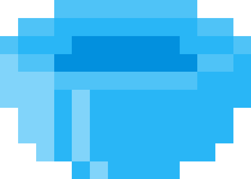 ガチャカプセル（底）【ブルー】