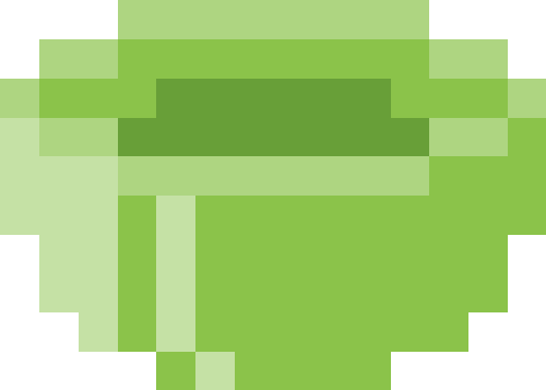 ガチャカプセル（底）【グリーン】