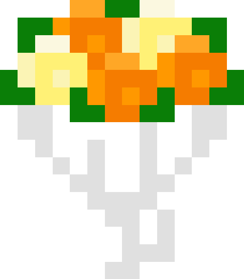 花束（バラ）【オレンジ/ホワイト】