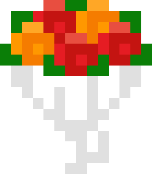 花束（バラ）【レッド/オレンジ】