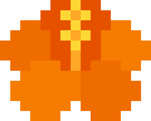 ハイビスカス01【オレンジ】