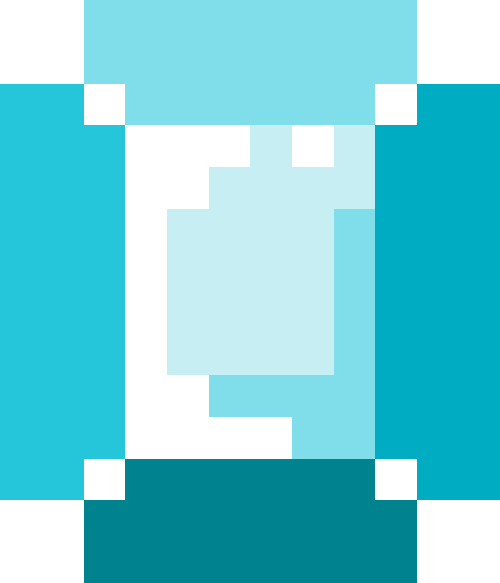 宝石（四角）【ライトブルー】