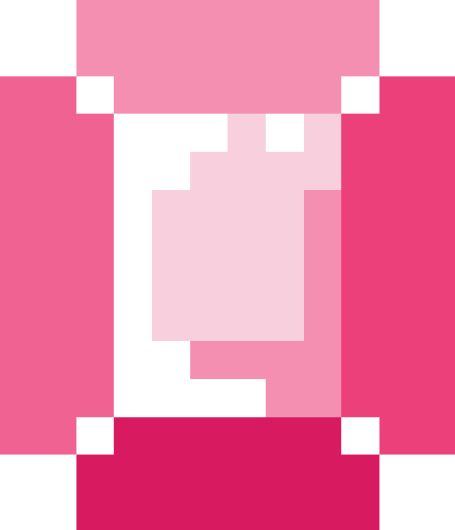 宝石（四角）【ピンク】