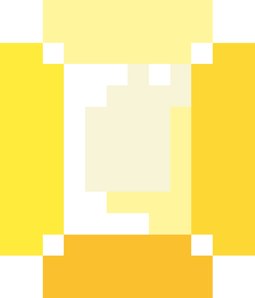 宝石（四角）【イエロー】