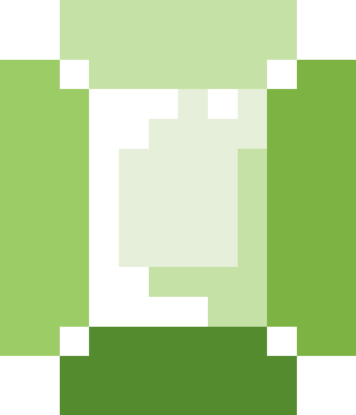 宝石（四角）【イエローグリーン】