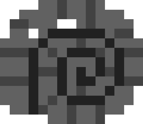 貝殻（巻貝）01【ブラック】