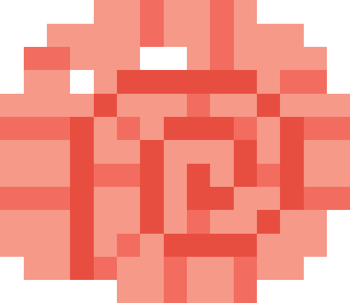 貝殻（巻貝）01【レッド】