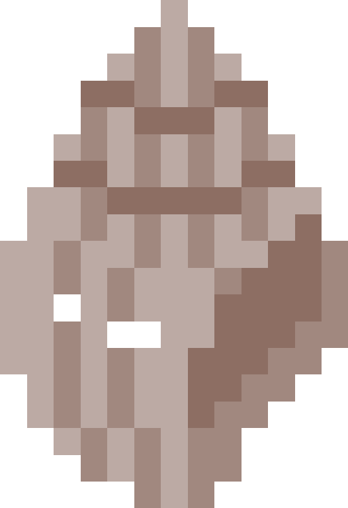 貝殻（巻貝）02【ブラウン】