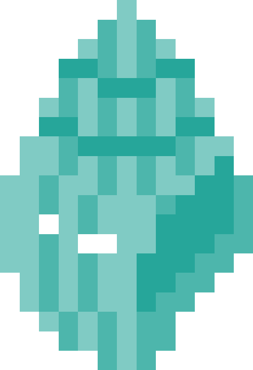 貝殻（巻貝）02【グリーン】