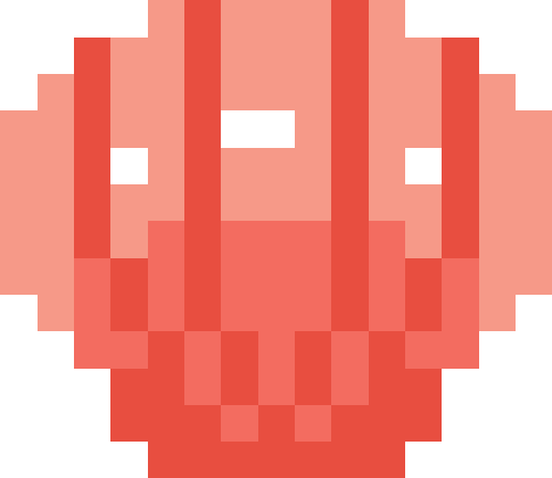 貝殻（二枚貝）【レッド】