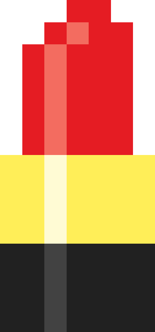 口紅【レッド/ゴールド】