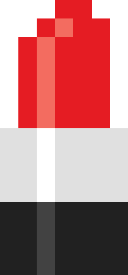 口紅【レッド/シルバー】