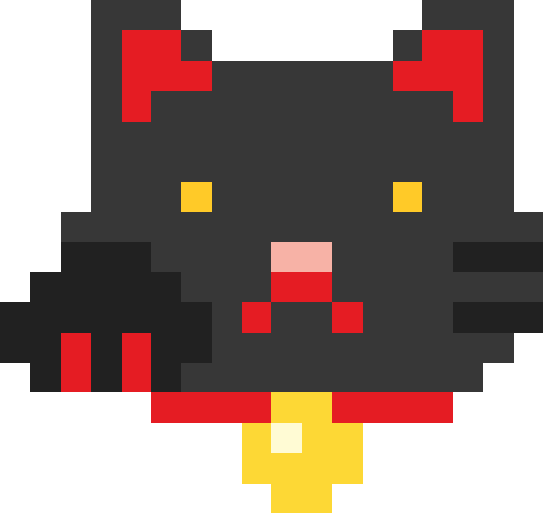 招き猫（右手）【ブラック】