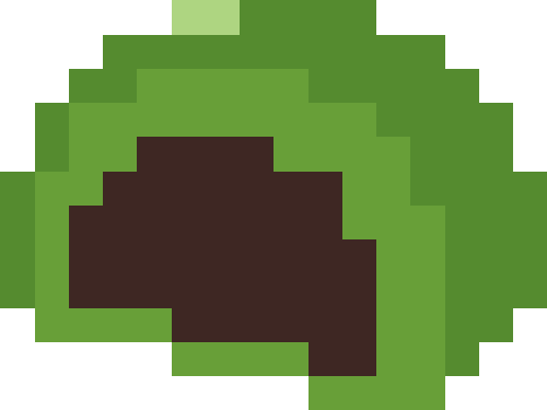 よもぎまんじゅう【断面】