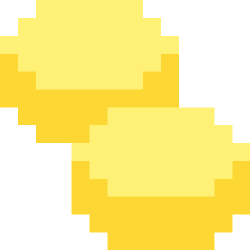 錠剤01（2つ）【イエロー】