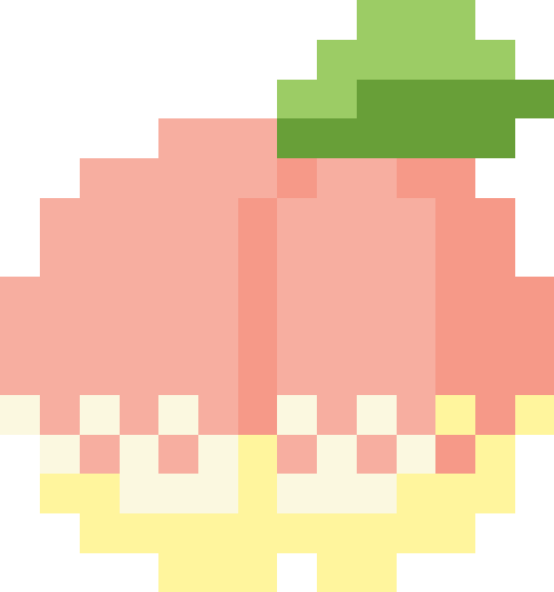 桃（葉っぱあり）