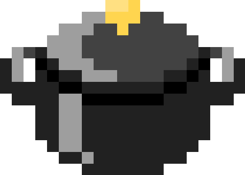 ホーロー鍋（両手/蓋あり）【ブラック】