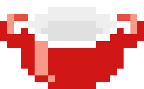 ホーロー鍋（両手）【レッド】