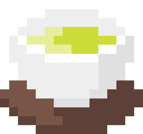 緑茶（湯呑み/茶托あり）【ホワイト/ブラウン】