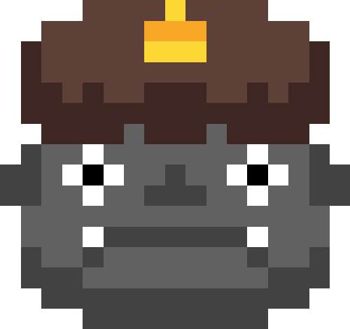 鬼（ツノ1本）【ブラック】