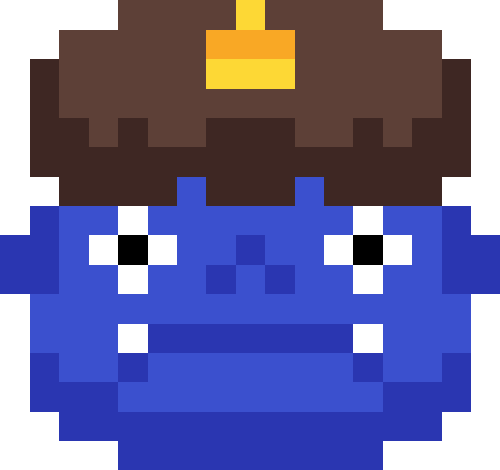 鬼（ツノ1本）【ブルー】