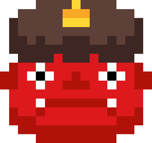 鬼（ツノ1本）【レッド】