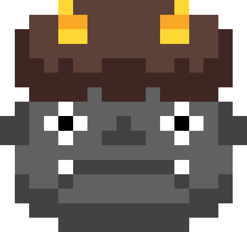 鬼（ツノ2本）【ブラック】