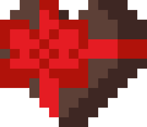 バレンタインプレゼント【ブラウン/レッド】